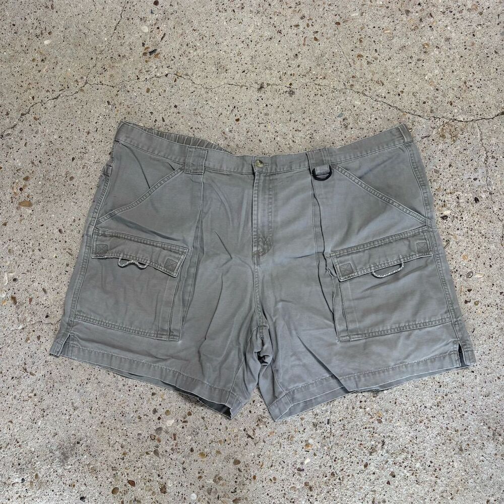 Vintage Columbia Men's 2XL Gray Cargo Shorts Casual Summer Multiple Pockets